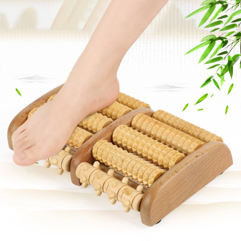 Wooden Foot Massage Roller